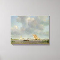 1830, eine frische Brise auf der Elbe