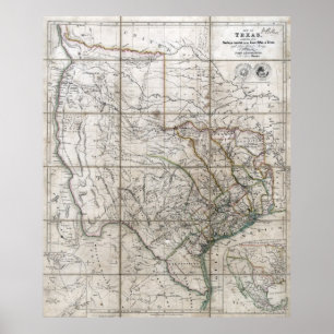 1841 Republik Texas Poster