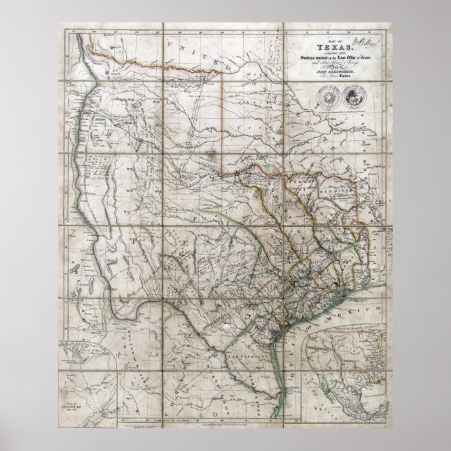 1841 Republik Texas Poster (Vorne)