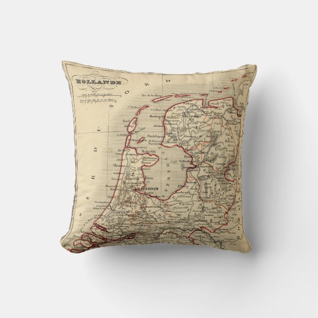 1843 Holland - Throw Kissen (Vorderseite)