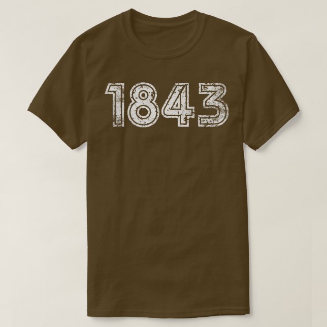 1843 Vintager Blick T-Shirt (Design vorne)