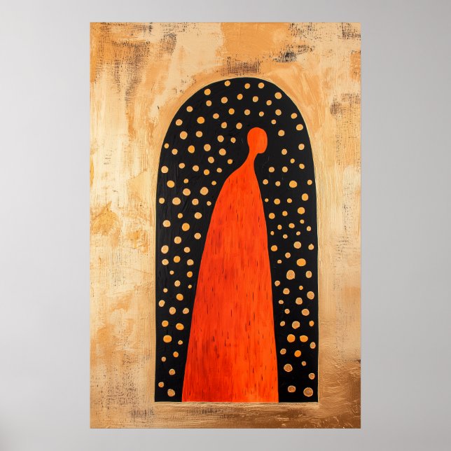 1845 Heroische Abbildung in Bogengang Poster (Vorne)