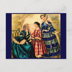 1852 französische Modeplatte Postkarte