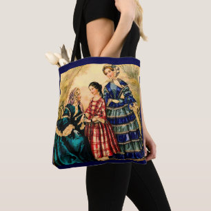 1852 französische Modeplatte Tasche