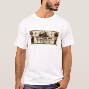 1853 Cochituate 50 Dollar Note T-Shirt