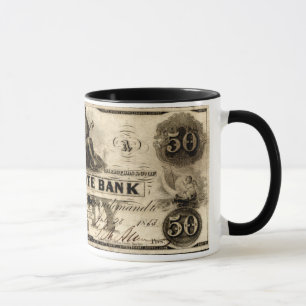 1853 Cochituate 50 Dollar Note Tasse