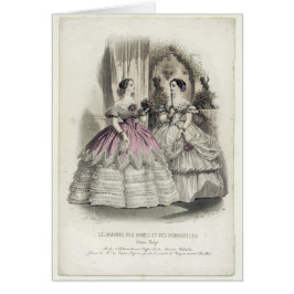 1856 Illustration - Kunst-Karte (mit Mitteilung)