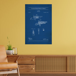 1858 US-Patent 2014 - Colt Revolver Poster