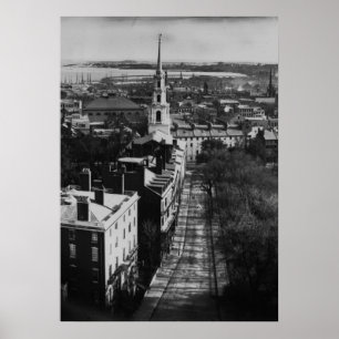 1859: Blick auf Boston vom Staat House Poster