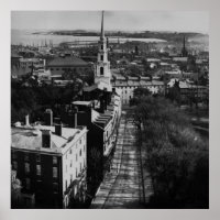 1859: Blick auf Boston vom Staat House