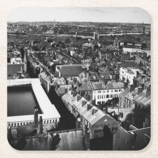 1859: Die Stadt von Boston, Massachusetts Rechteckiger Pappuntersetzer