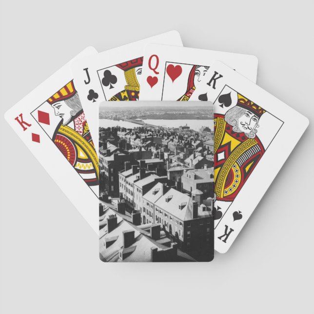 1859: Die Stadt von Boston, Massachusetts Spielkarten (Rückseite)