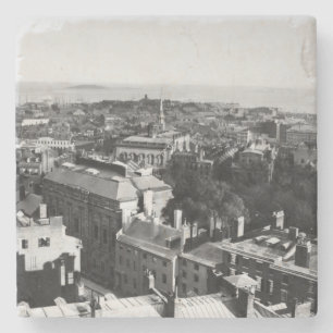 1859: Eine Ansicht von Boston schauend Süd Steinuntersetzer