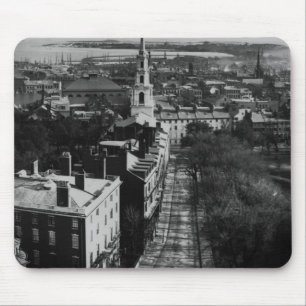 1859: Eine Ansicht von Boston vom Staats-Haus Mousepad