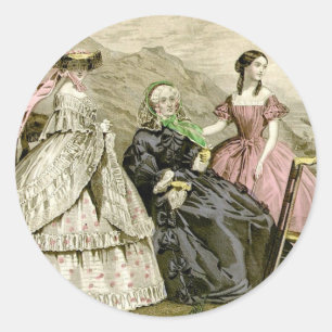 1859 Mode Runder Aufkleber