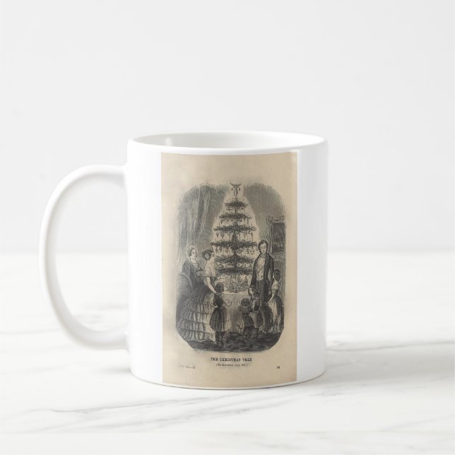 1860 Godey's Christmas Tree-Victoria & Albert Tass Kaffeetasse (Links)