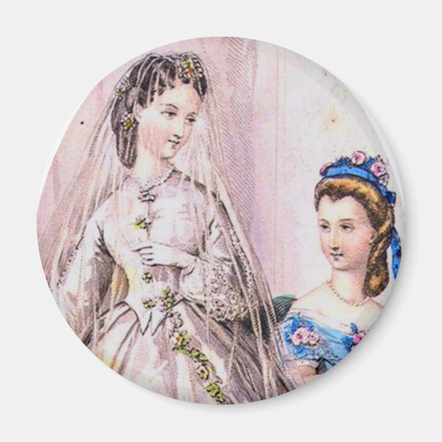1863 Viktorianisch Bride Magnet (Vorne)
