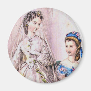 1863 viktorianische Braut Magnet