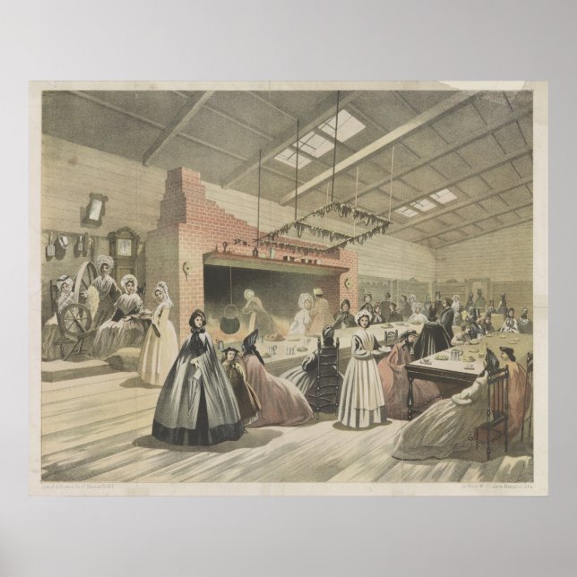 1864 Brooklyn Fair Kunst Poster (Vorne)
