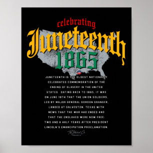 1865 Afrikanische Amerikanische Landkarte Bla Poster