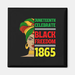 1865 Afrikanische Freiheit Magnet