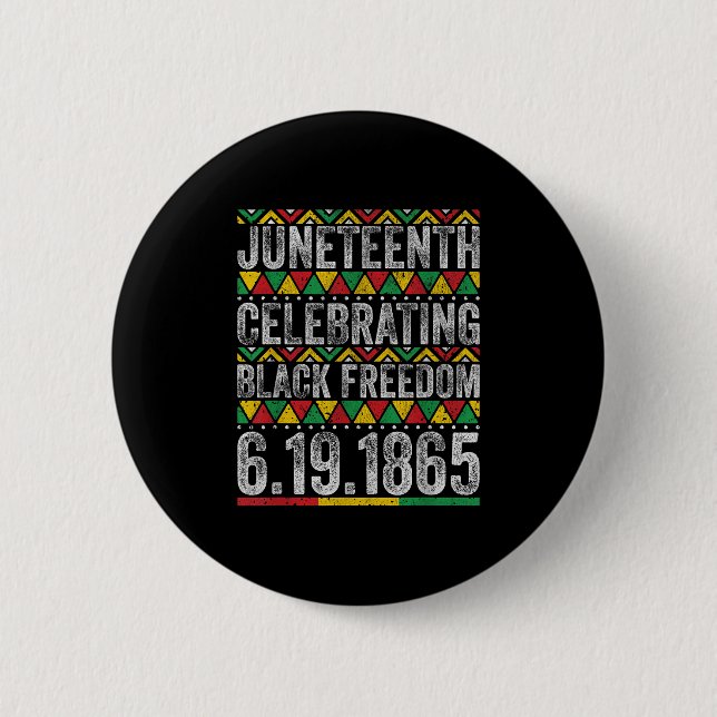 1865 - Afrikanischer Feiertag Button (Vorderseite)
