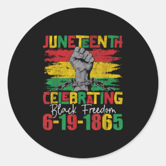 1865 - Afrikanischer Feiertag Runder Aufkleber