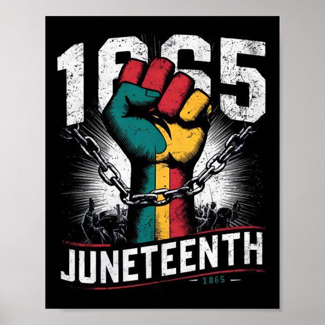 1865 Afrikanisches Amerika Poster (Vorne)