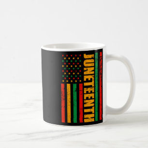 1865 Amerikanische Flagge Afrikanischer Schwarzges Kaffeetasse
