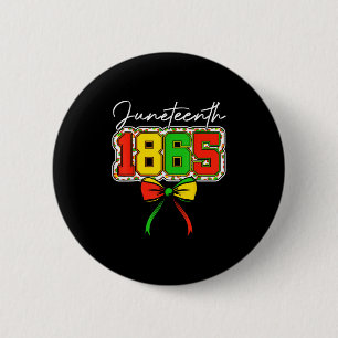 1865 Coquette Bow Leopard Black History Button