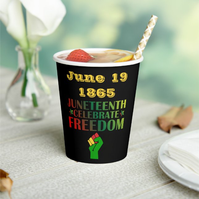 1865 feiert Freiheit und Solidarität Pappbecher (In Situ)