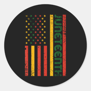 1865 Juneteenth schwarze Geschichte amerikanische  Runder Aufkleber