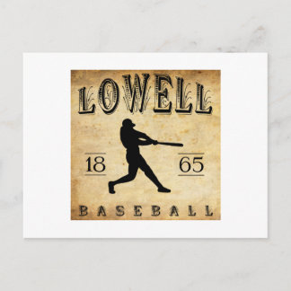 1865 Lowell Massachusets Baseball Postkarte