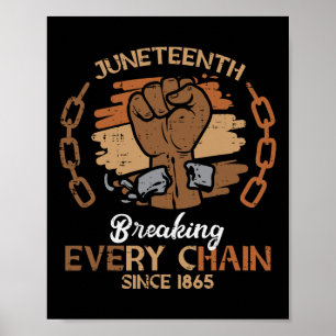 1865 Männer brechen jede Kette Poster