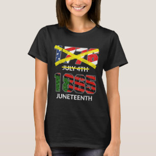1865 - Nicht 4. Juli 1776 Unabhängigkeitstag Flag T-Shirt