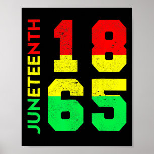 1865 Shirt Männer Juneteenth ist mein Unabhängigke Poster