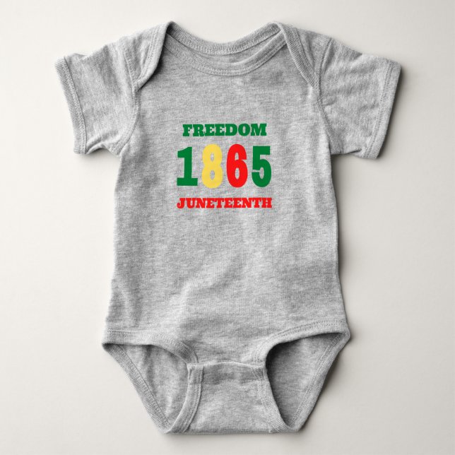 1865 Sklaverei-Befreiung, Freiheit im 19. Baby Strampler (Vorderseite)