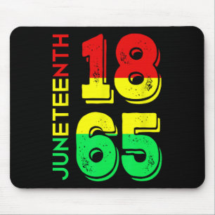 1865 Unabhängigkeitstag Schwarzer Stolz Mousepad