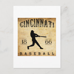 1866 Cincinnati Ohio Baseball Postkarte