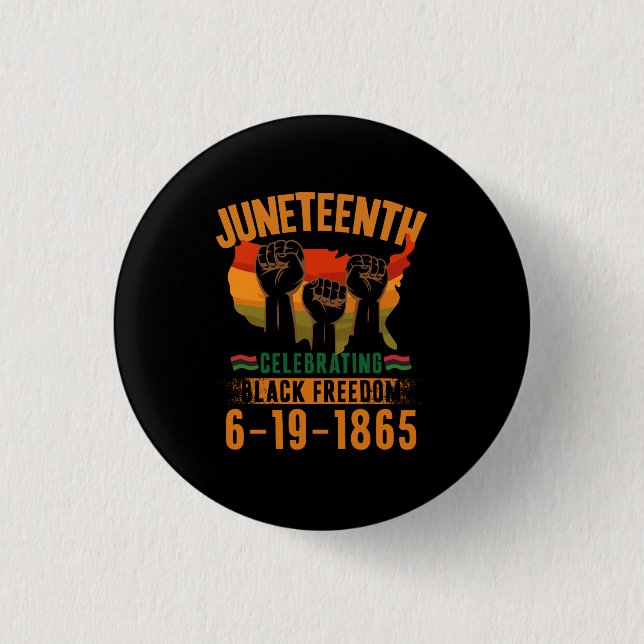 186. Jubiläum zur schwarzen Freiheit in Afrika Button (Vorderseite)