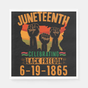 186. Jubiläum zur schwarzen Freiheit in Afrika Serviette