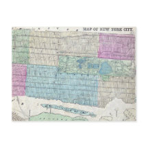 1870 Karte New York City Central Park