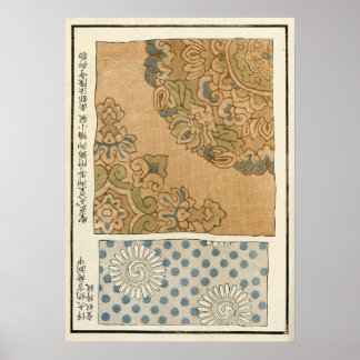 1871 Chinesischer Qing-Dynastie-Vintage-Druck Poster