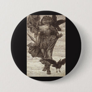 1871 Odin, Nordgott der Weisheit Button