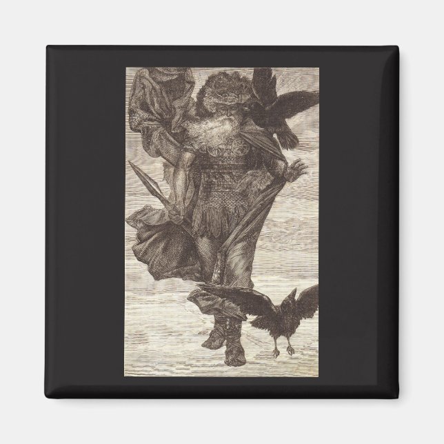 1871 Odin, Nordgott der Weisheit Magnet (Vorne)