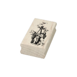 1873 Vintage Weinflasche Gummistempel