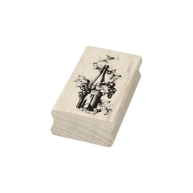 1873 Vintage Weinflasche Gummistempel (Stempel)