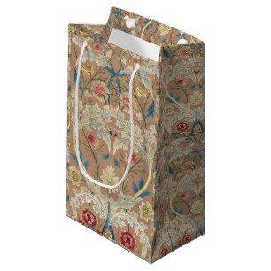 1875 Vintag William Morris Floral Stickerei Kleine Geschenktüte