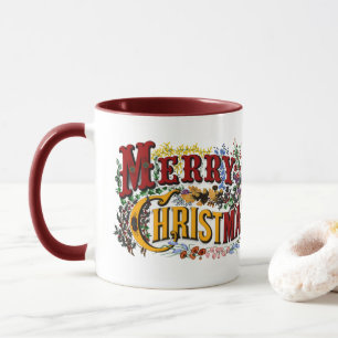 1876 Frohe Weihnachten Bunt Tasse