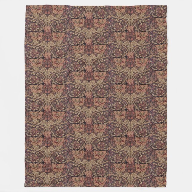 1876 Vintag William Morris Honeysuckle Fleecedecke (Vorderseite)